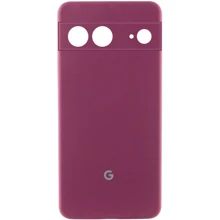 Чохол для телефона Lakshmi Premium Silicone Case з Logo Full Camera Plum for Google Pixel 7a: Сумісність Google Pixel 7a