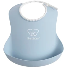 Мягкий нагрудник BabyBjorn Baby Bib, Powder Blue: Производитель BabyBjorn