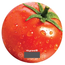 Ваги кухонні Vilgrand VKS-519 tomato: Тип конструкції з плоскою плaтформой