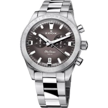 Наручний годинник Edox Skydiver Chronograph 10116 3 GRIDN + ремінець: Стиль Спортивный