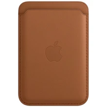 Чехол для iPhone Apple Leather Wallet with MagSafe Saddle Brown (MHLT3): Цвет коричневый