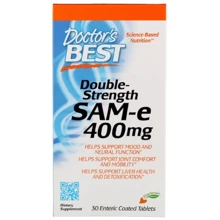 Doctor's Best SAM-e (S-Adenosyl-L-Methionine) 400 Double-Strength 30 Enteric Coated Tabs (DRB-00151): Форма выпуска Таблетки