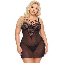 Пеньюар SoftLine Aldona, XXL (black): Для кого Для женщин