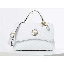 Жіноча сумка-сетчел Guess Blakely Top Handle Flap біла (HWVG7663180-WHI): Стать жіночий