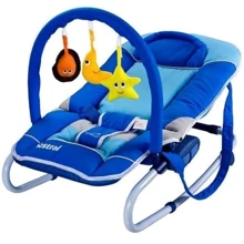 Шезлонг Caretero Astral blue (Car.Astral blue): Дополнительные удобства Система складывания, Ремни безопасности, Изменение наклона