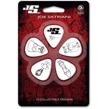 Медіатор Набор медиаторов PLANET WAVES PW1CWH6-10JS JOE SATRIANI PICKS WHITE (HEAVY): Тип Медіатор