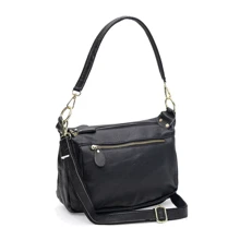 Женская сумка через плечо Borsa Leather черная (K1bb301bl-black): Пол Женский