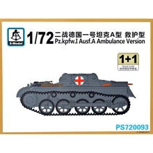 Танк Pz.Kpfw.I Ausf.A ambulance 2 модели в наборе: Производитель S-model