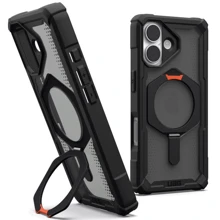 Чехол для iPhone Urban Armor Gear UAG Plasma XTE MagSafe Black/Pop Orange (114526114097) for iPhone 17: Цвет черный