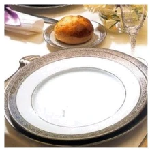 Столовый сервиз Сервиз обеденный DESHOULIERES ROYAL TRIANON PLATINE 6825/21 (21пр): undefined undefined