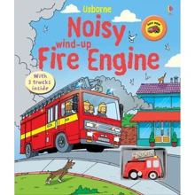 Noisy Wind-up Fire Engine / Інтерактивна книга Гучна пожежна машина: Виробник Usborne
