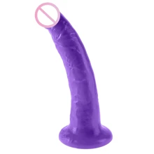 Pipedream Slim Dillio 7 Inch фаллоимитатор на присоске, 17.8х4.1 см, пурпурный: Назначение Вагинальные