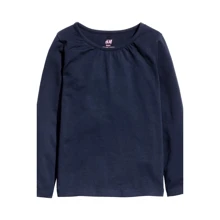 Лонгслів H & M 6204248 98-104 см темно-синій: Стать дівчинка