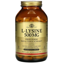 Solgar L-Lysine Лизин 500 мг 250 капсул: Форма выпуска Капсулы