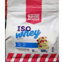 Протеїн UNS Iso Whey 500 g /16 servings/ White Chocolate Raspberry: Вид сироваткові