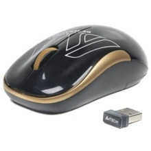 Мишка A4Tech G3-300N Golden (Black+Golden): інтерфейс підключення Wireless