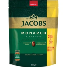 Кофе растворимый Jacobs Monarch 200+50 г (4820206290137): Вид напитка кофе растворимый