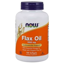 NOW Foods Flax Oil 1000 mg Лляна олія 100 гелевих капсул: Тип Лляна олія