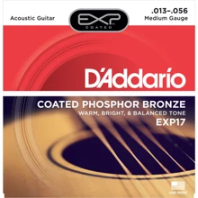 Струна для гитар Струны D`ADDARIO EXP17 EXP PHOSPHOR BRONZE MEDIUM 13-56: Тип Комплект струн