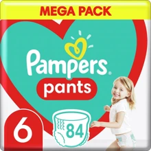 Подгузники Pampers трусики Pants Giant Размер 6 (15+ кг) 84 шт. (8006540069530): Тип Подгузники-трусики