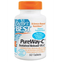Doctor's Best Pure Way-C 60 tabs 12-часовой витамин С: Тип Витамин C