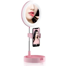 Зеркало для макияжа с держателем для телефона UFT MH2 Pink для бьюти блогеров: Производитель UFT