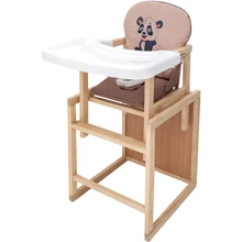 Стульчик-трансформер Babyroom Пеппи-230 eko капучино / шоколад (панда) (680995): Тип трансформер
