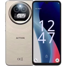 Смартфон Oukitel IIIF150 Action A5Pro 3/256GB Natural Titanium: Дисплей 6.88" IPS (1640x720) 260 ppi / Додатковий (зовнішній) дисплей 1" IPS