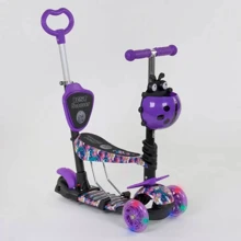 Самокат Best Scooter фиолетовый (19870): Количество колес 3
