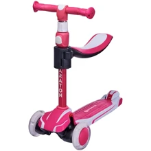 Самокат-Толкар Maraton Flex G (Розово-белый): Количество колес 3