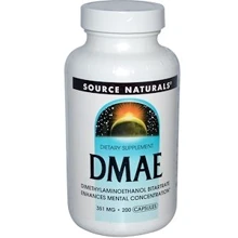 Source Naturals DMAE, 351 mg, 200 Caps: Форма выпуска Капсулы