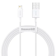 Кабель Baseus USB Cable to Lightning Superior Series 2.4A 1.5m White (CALYS-B02): Тип USB Cable - Lightning