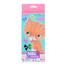 Карандаши 1 Вересня 12 цветов Little meow (290438): Тип Цветные