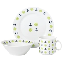 Набір дитячого посуду Limited Edition NAUTIC (3 предмета) (D161004): Матеріал фарфор