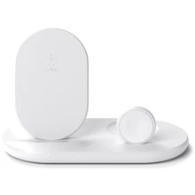 Зарядний пристрій Belkin Wireless Charger Base Station White (WIZ001VFWH) for Apple iPhone and Apple Watch: Особливості Для Apple Watch