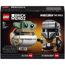 LEGO Brick Headz Мандалорец и малыш (75317): Количество деталей, шт. 295