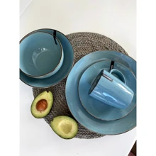 Столовий сервіз Ardesto Bagheria Misty blue (AR29BGC12): Кількість персон 12