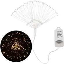Гирлянда фейерверк на батарейках Springos 3D 100 LED CL0181 Warm White: Тип Бахрома