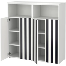 Стеллаж ІКЕА SMÅSTAD / PLATSA 120х42х123 см (595.496.86): undefined undefined