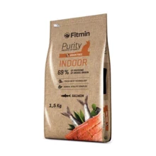 Корм для взрослых кошек Fitmin cat Purity Indoor, которые живут в помещениях (лосось) 1.5 кг (ф3555): Тип Сухой корм