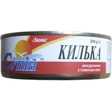 Килька Супій в томатном соусе 240 г (4820145961167): Вес нетто 240 г