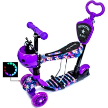 Самокат Scooter "Божья коровка" 5in1. Orchid (многофункциональный): Количество колес 3