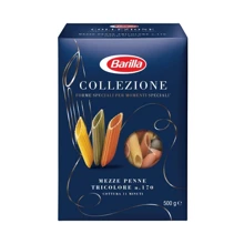 Макарони Barilla Collezione Mezze Penne Tricolore 500 г (8076809501415)(WT4884): Вага нетто 500 г