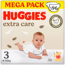 Подгузники Huggies Extra Care Size Размер 3 (6-10 кг) 96 шт (5029053577944): Тип Подгузники