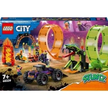 Конструктор LEGO City Stuntz Двойная петля каскадерской арены (60339): Серия City