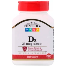 21st Century Vitamin D3 High Potency 1000 IU 110 Tablets: Тип Витамин D