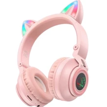 Наушники Borofone BO18 Cat Pink: Тип конструкции накладные
