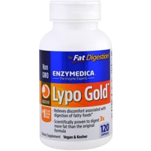 Enzymedica Lypo Gold For Fat Digestion Ферменты для переваривания жиров 120 капсул: Тип Пищеварительные ферменты