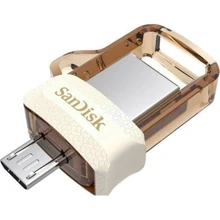 USB-флешка SanDisk 32GB Ultra Dual Drive M3.0 USB 3.0/microUSB OTG Gold (SDDD3-032G-G46GW): Стандарт USB USB 3.0 / Micro USB