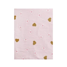 Простыня Twins Dolce Insta Сердечка золото 120x60 см бязь розовая (6060-DI-08hgp): Тип простынь
